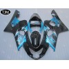 SUZUKI GSXR600/750 2004 2005 Black Blue Fairing Kit