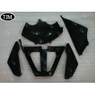 SUZUKI GSXR600/750 2004 2005 Black Blue Fairing Kit
