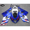 SUZUKI GSXR600/750 2004 2005 Blue White Fairing Kit