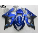 SUZUKI GSXR600/750 2004 2005 Black Blue Fairing Kit