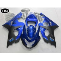 SUZUKI GSXR600/750 2004 2005 Black Blue Fairing Kit