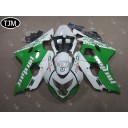 SUZUKI GSXR600/750 2004 2005 White Green JORDAN Fairing Kit