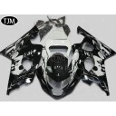 SUZUKI GSXR600/750 2004 2005 White Black LEYLA Fairing Kit
